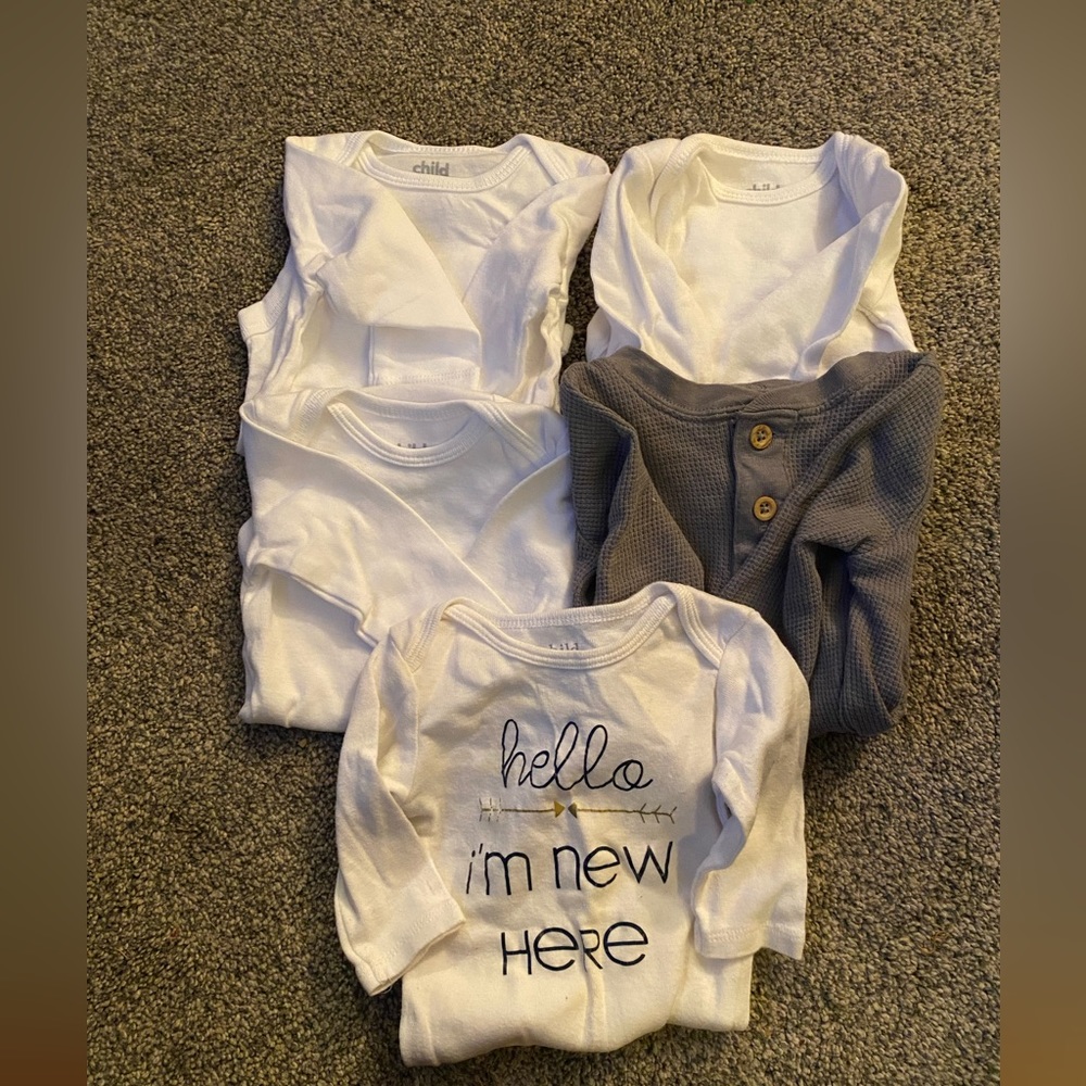 0-3 month onesies